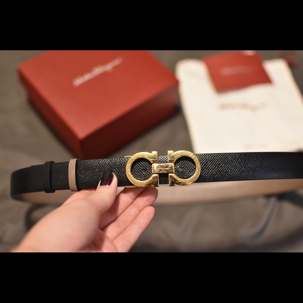 Salvatore Ferragamo Gancini reversible belt